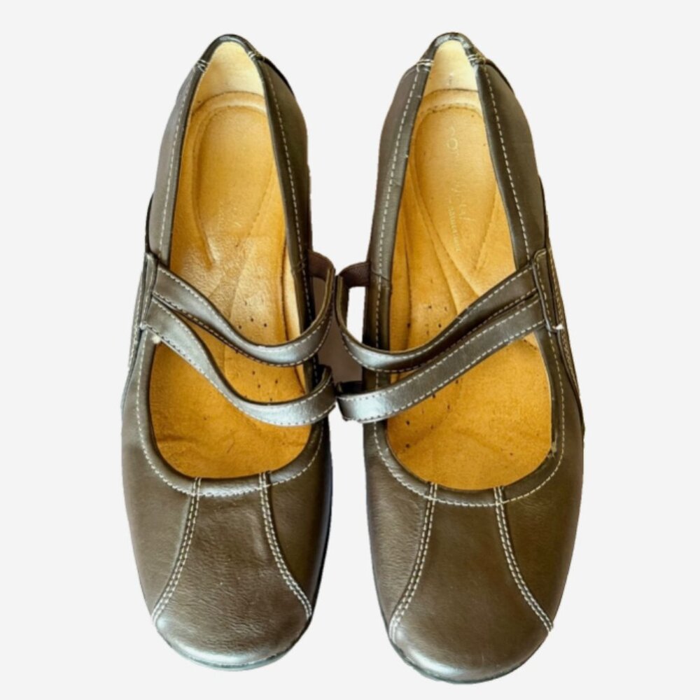 Naturalizer Natural Soul Mary Jane Comfort Flats Brown Women’s 6.5 New